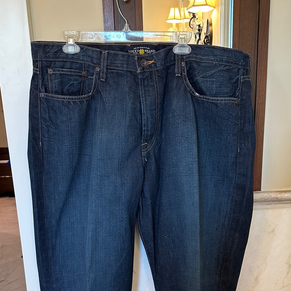 Lucky Brand Men's Dark Blue Relaxed Jeans
